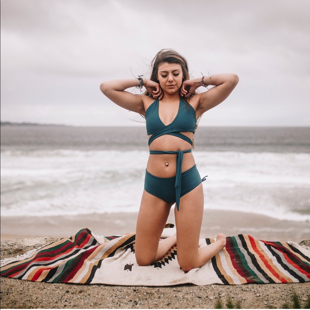 strange bikinis tango wrap top in XS